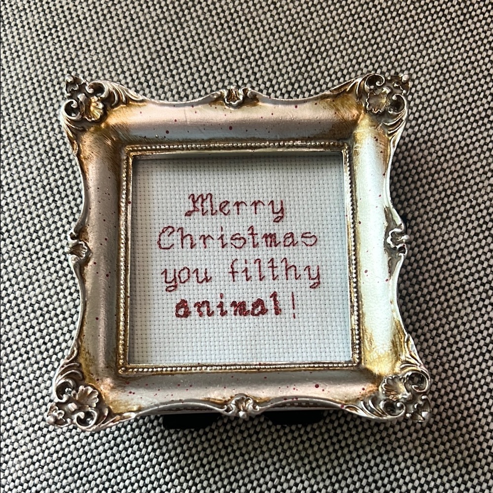 Gold Ornate Frame with Christmas Quote
